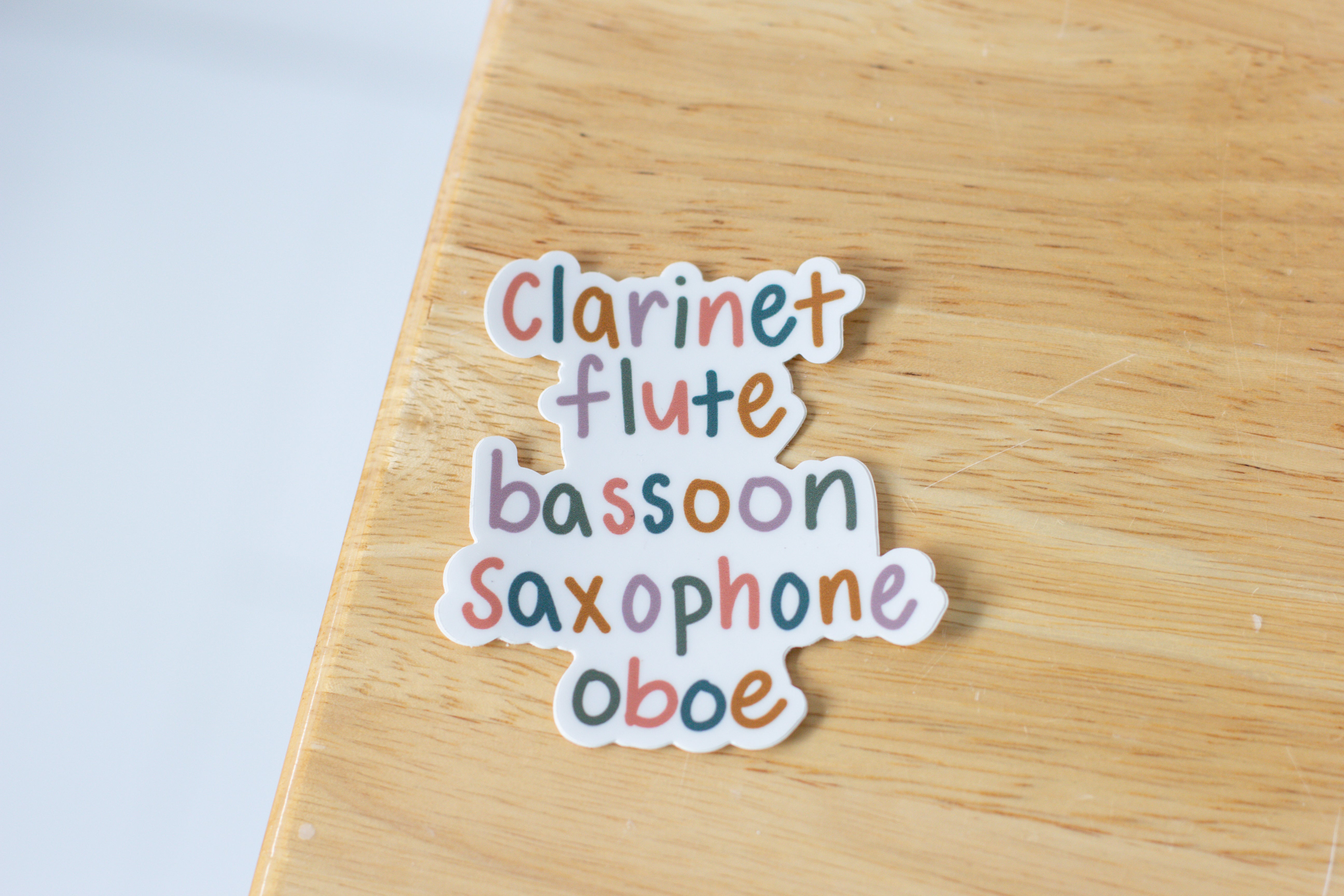 Woodwind Instruments Sticker – Musically Minted