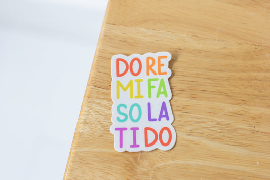 Solfege Sticker