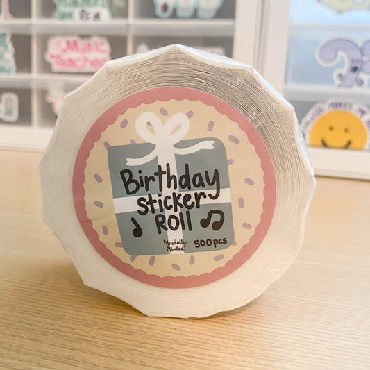 Birthday Sticker Roll