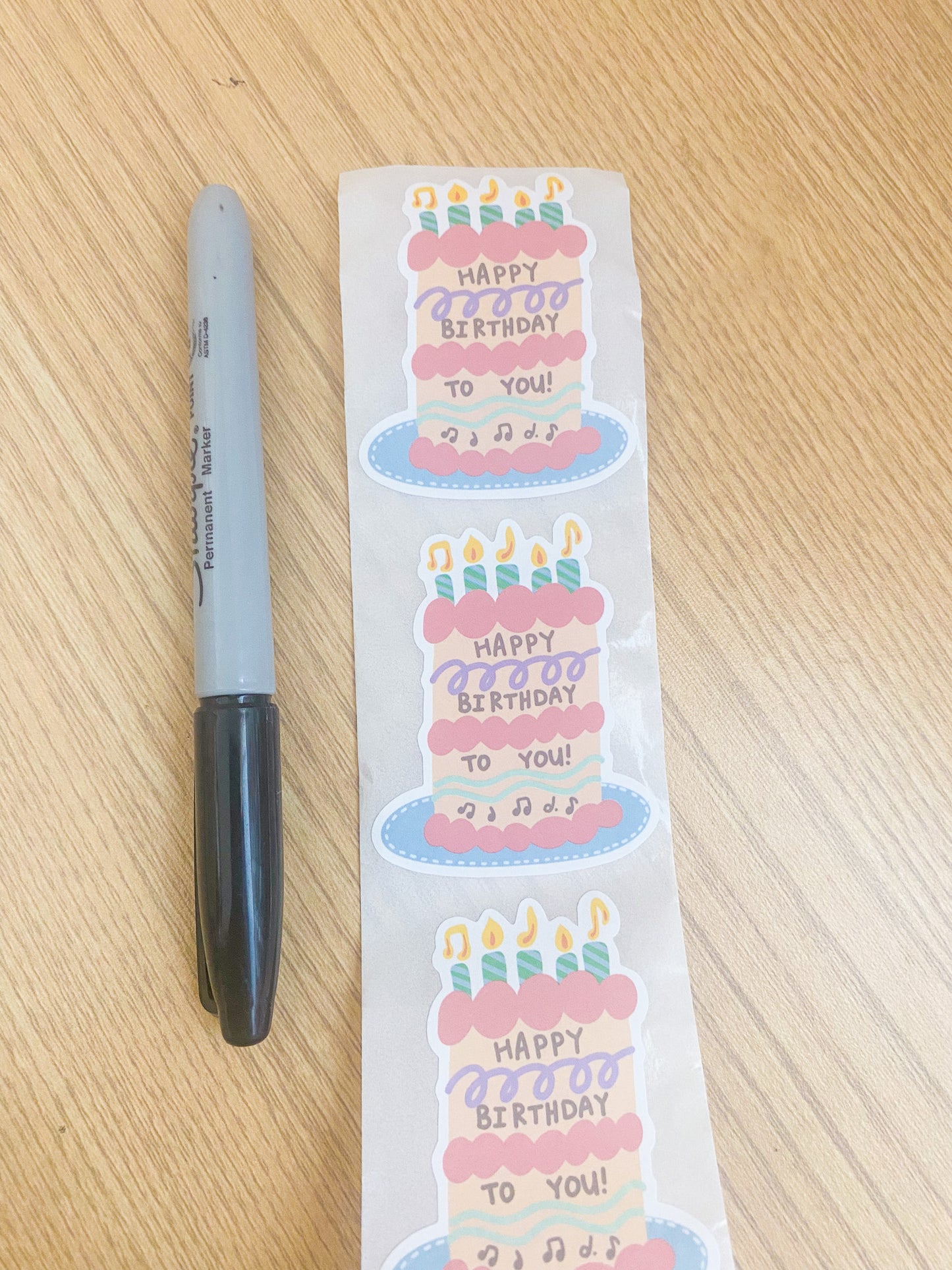 Birthday Sticker Roll