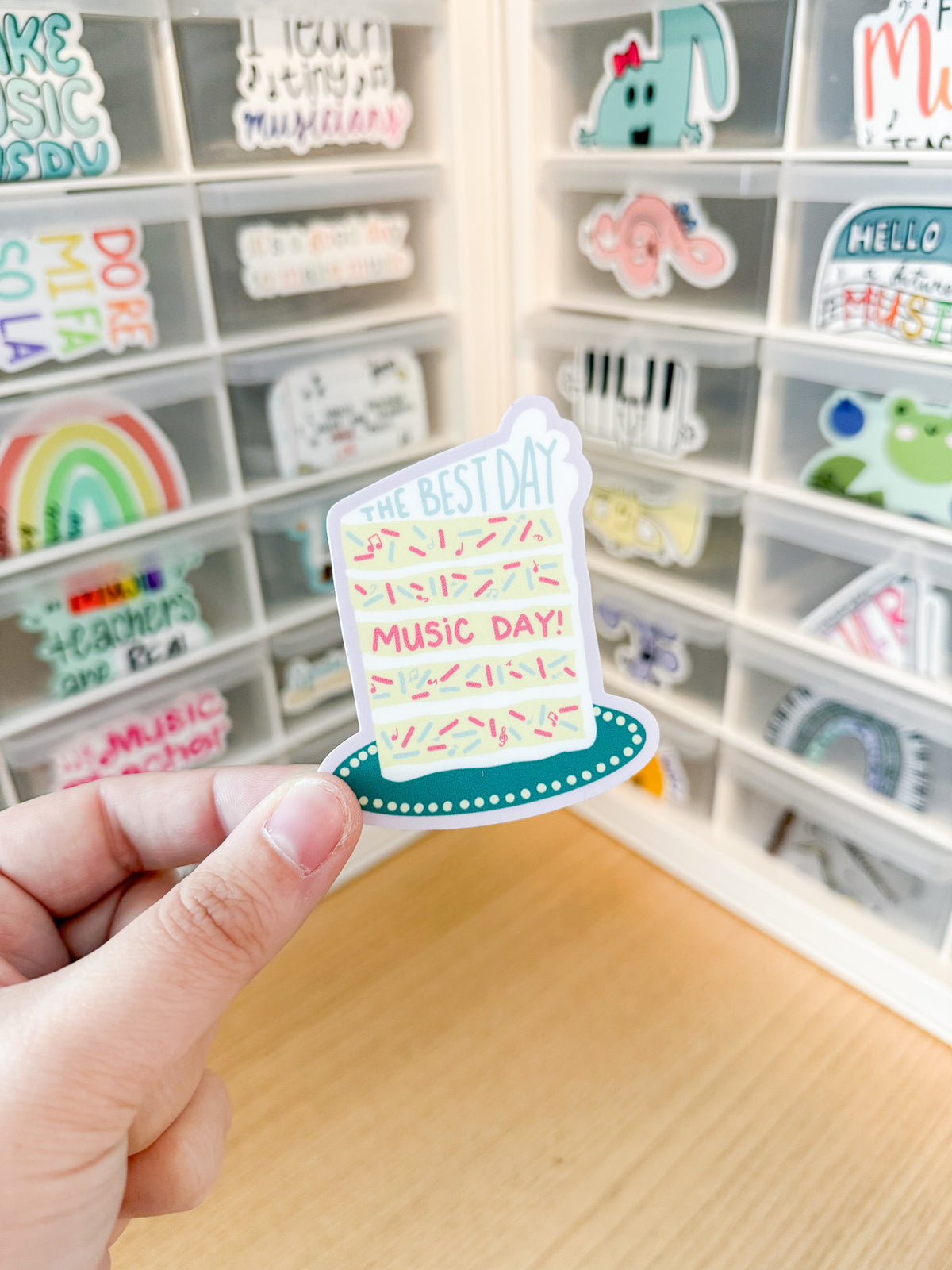 Music Day Cake Sticker