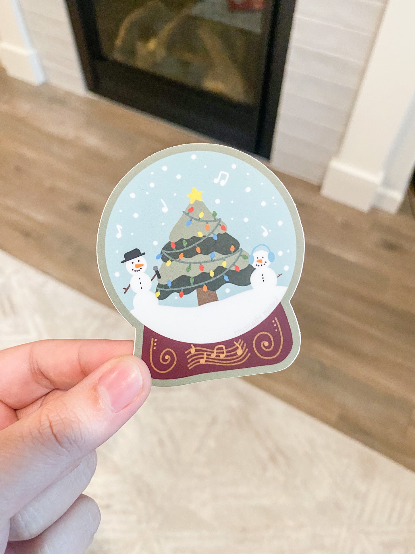 Snow Globe Sticker