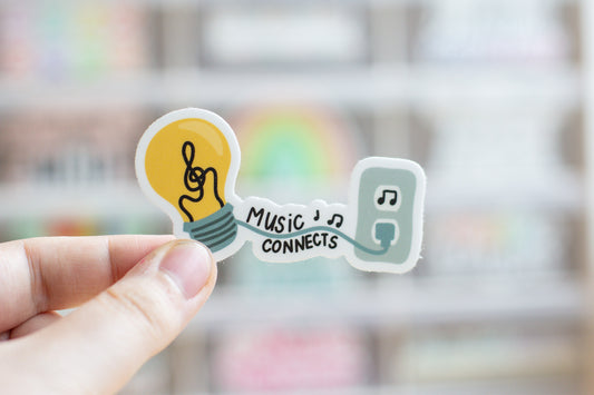 Music Connects Sticker