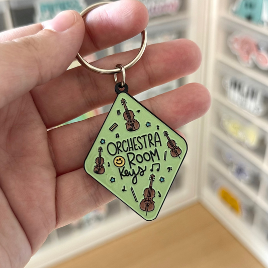 Orchestra Room Keys Enamel Keychain