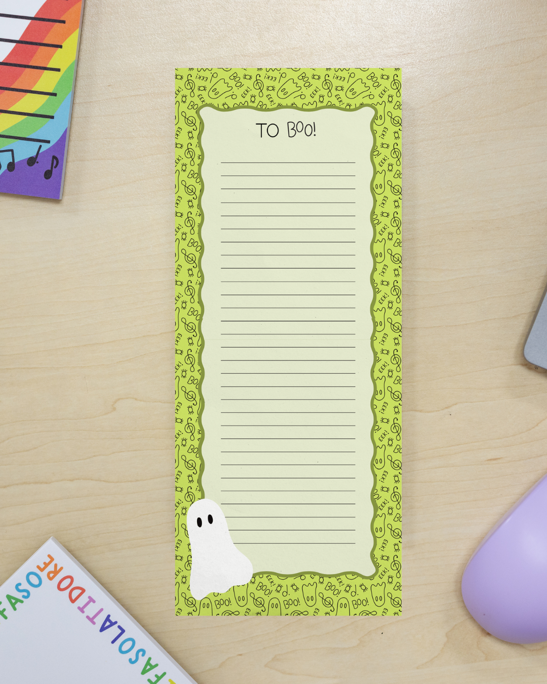 To Boo List Tall Notepad