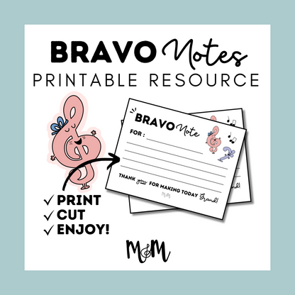 Musically Minted: Bravo Notes DIGITAL DOWNLOAD