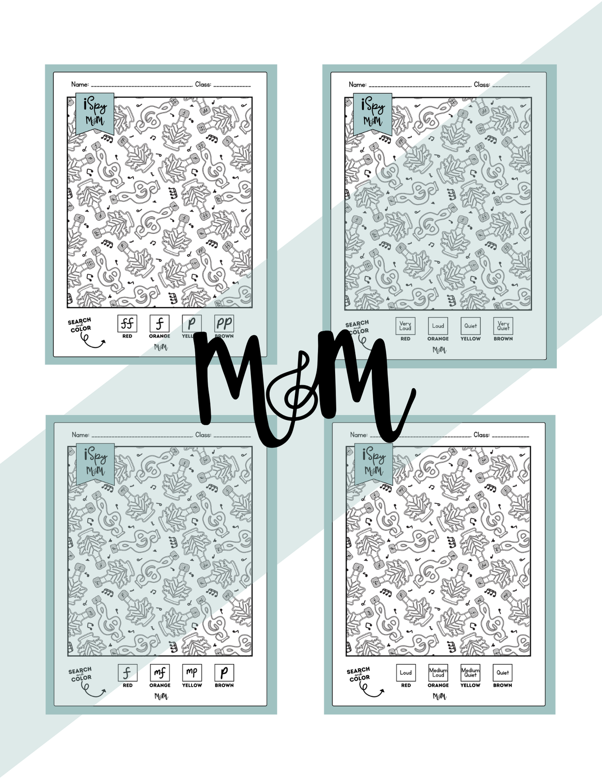 Maple Syrup Music | Color by Music | iSpy Dynamics Printable Activity DIGITAL DOWNLOAD