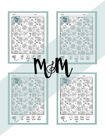 Maple Syrup Music | Color by Music | iSpy Dynamics Printable Activity DIGITAL DOWNLOAD