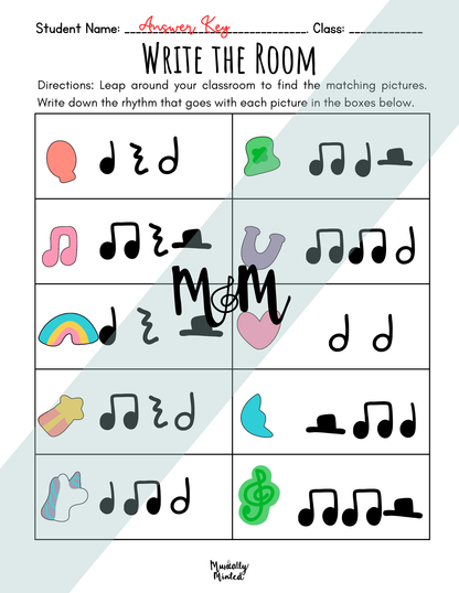 March Magic | Write the Room | Level 2 | St. Patricks Day Rhythm Activity DIGITAL DOWNLOAD