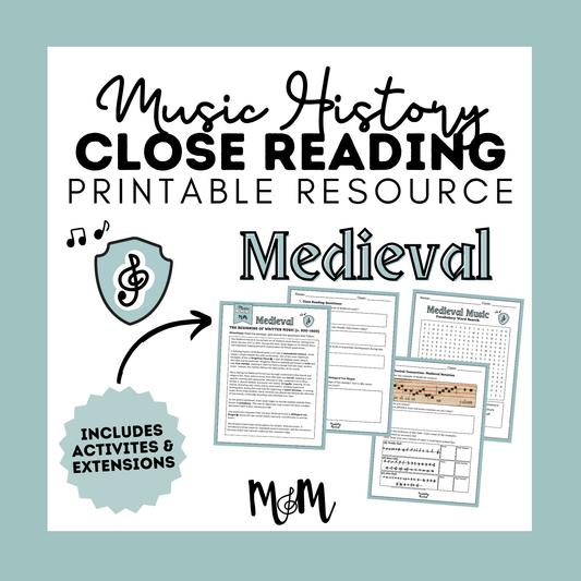 The Medieval Period | Music Class Listening Activity & Music Extension | Unit | DIGITAL DOWNLOAD