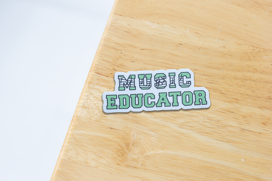 Music Educator Sticker (Green)
