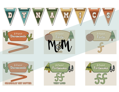 National Parks: Dynamics Posters | Music Classroom Decor