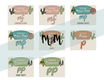 National Parks: Dynamics Posters | Music Classroom Decor