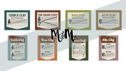 National Parks: Lines & Spaces Posters | Music Classroom Decor