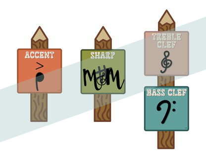 National Parks: Music Symbol Posters | Music Classroom Decor
