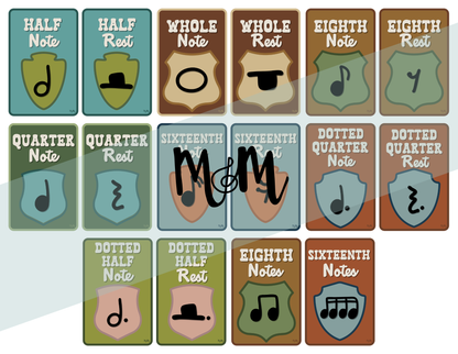 National Parks: Note Values Posters | Music Classroom Decor