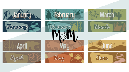 National Parks: Pocket Chart Calendar | Music Classroom Decor