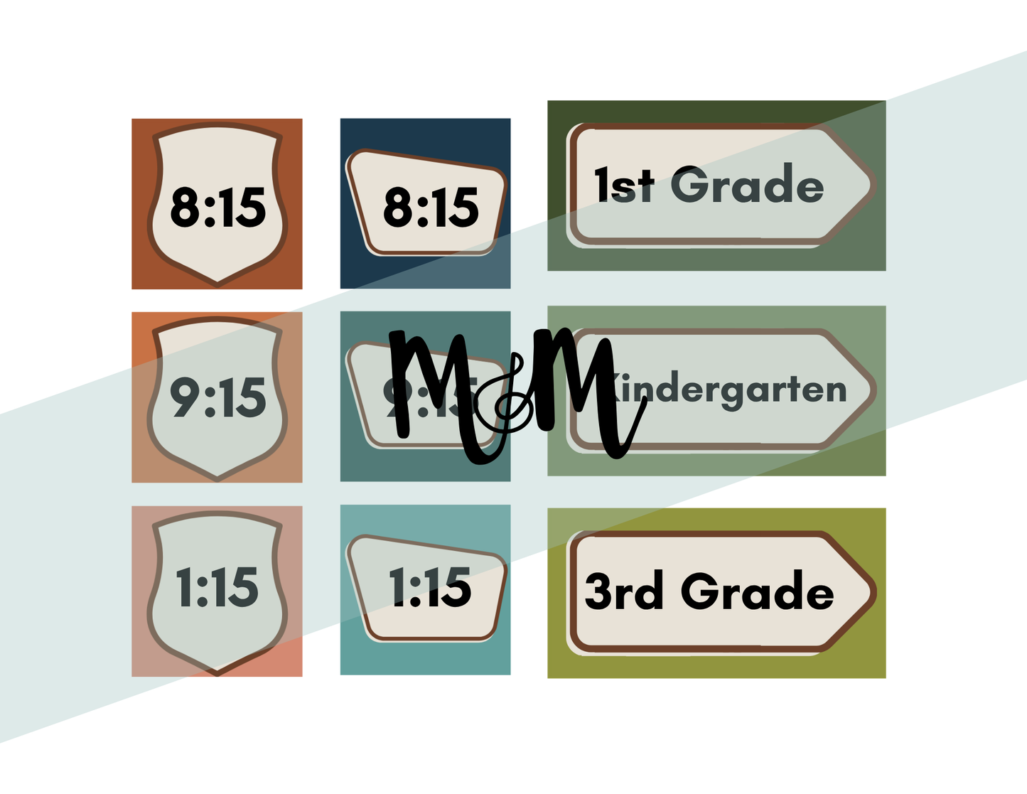 National Parks: Pocket Chart Schedule Cards | Music Classroom Decor