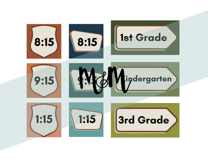 National Parks: Pocket Chart Schedule Cards | Music Classroom Decor