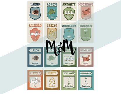 National Parks: Tempo Posters | Music Classroom Decor