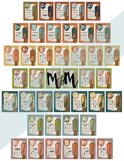 National Parks: Ukulele Chord Posters | Music Classroom Decor