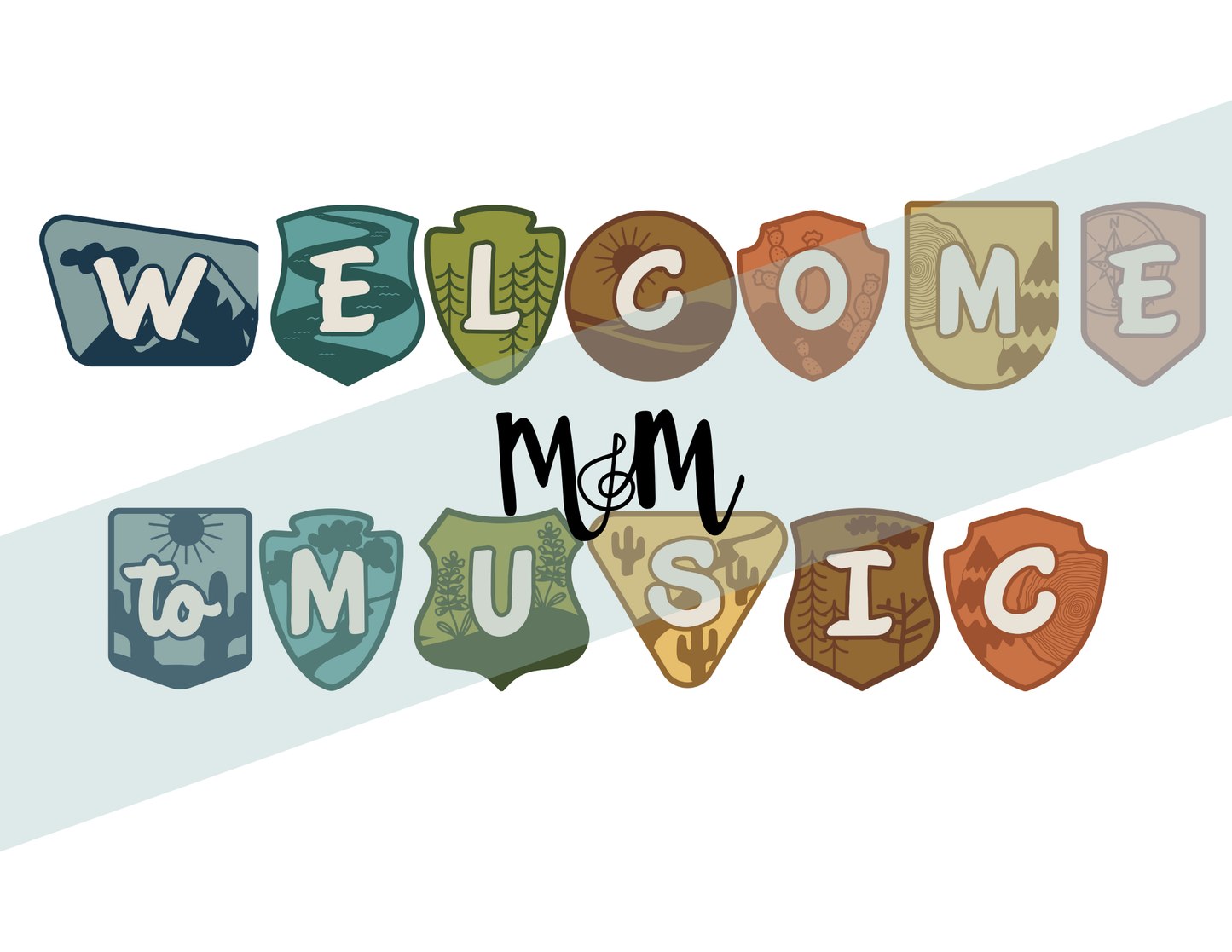 National Parks: Welcome Banner | Music Classroom Decor