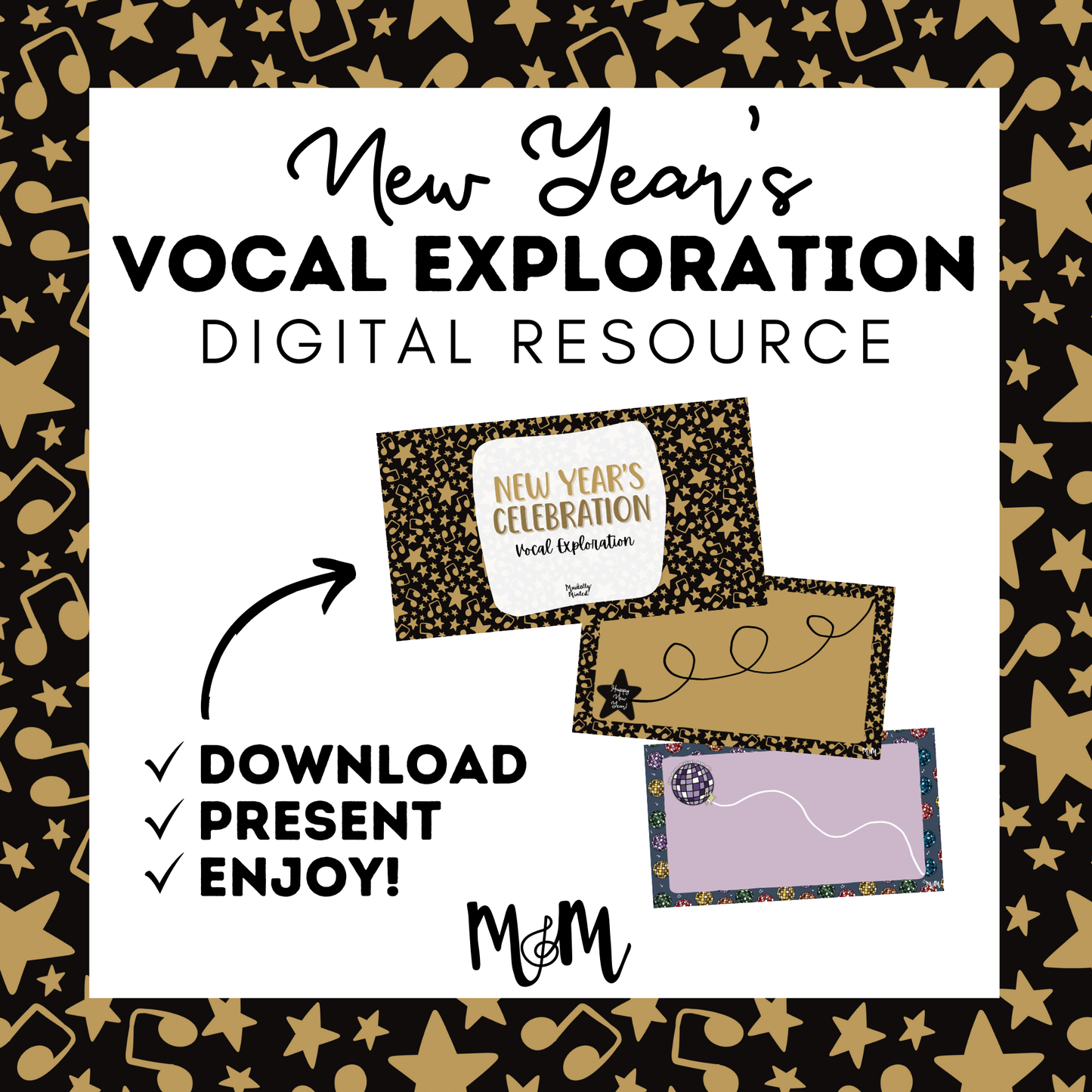 New Year 2026 | Vocal Exploration Google Slides | Music Class Activity DIGITAL DOWNLOAD