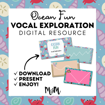 Ocean Fun | Vocal Exploration Google Slides | Ocean-Themed Music Activity DIGITAL DOWNLOAD