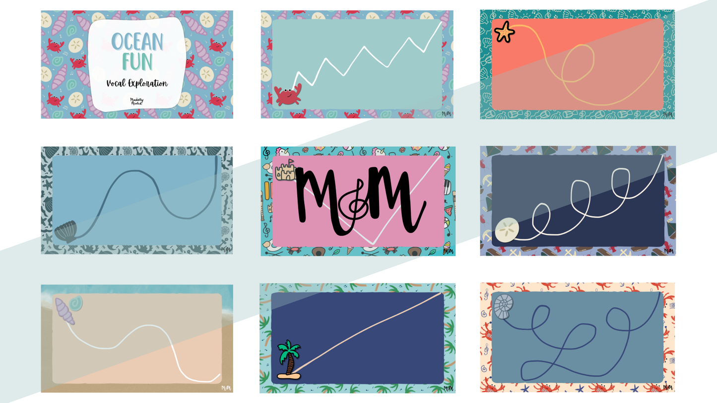 Ocean Fun | Vocal Exploration Google Slides | Ocean-Themed Music Activity DIGITAL DOWNLOAD