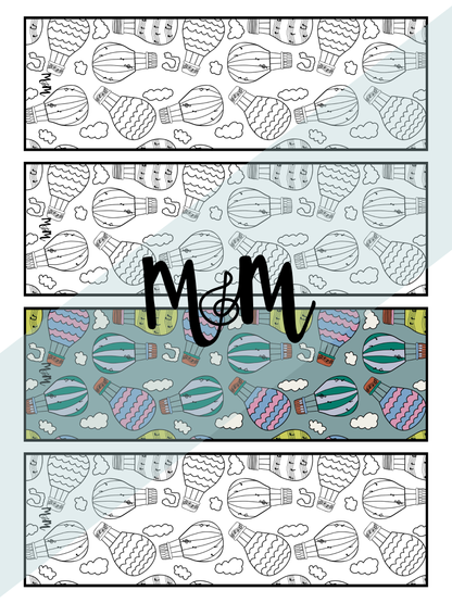 Adventure Awaits in Music Printable Music Bookmarks | Printable Coloring Activity DIGITAL DOWNLOAD