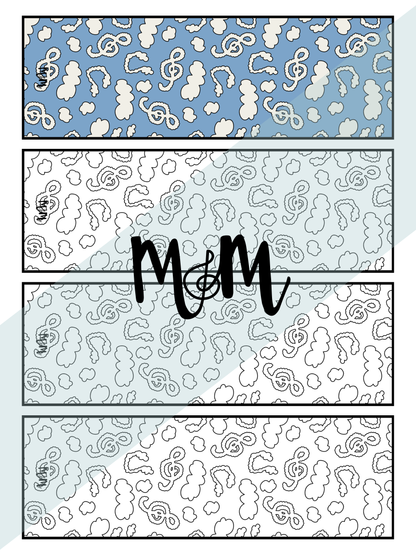Adventure Awaits in Music Printable Music Bookmarks | Printable Coloring Activity DIGITAL DOWNLOAD