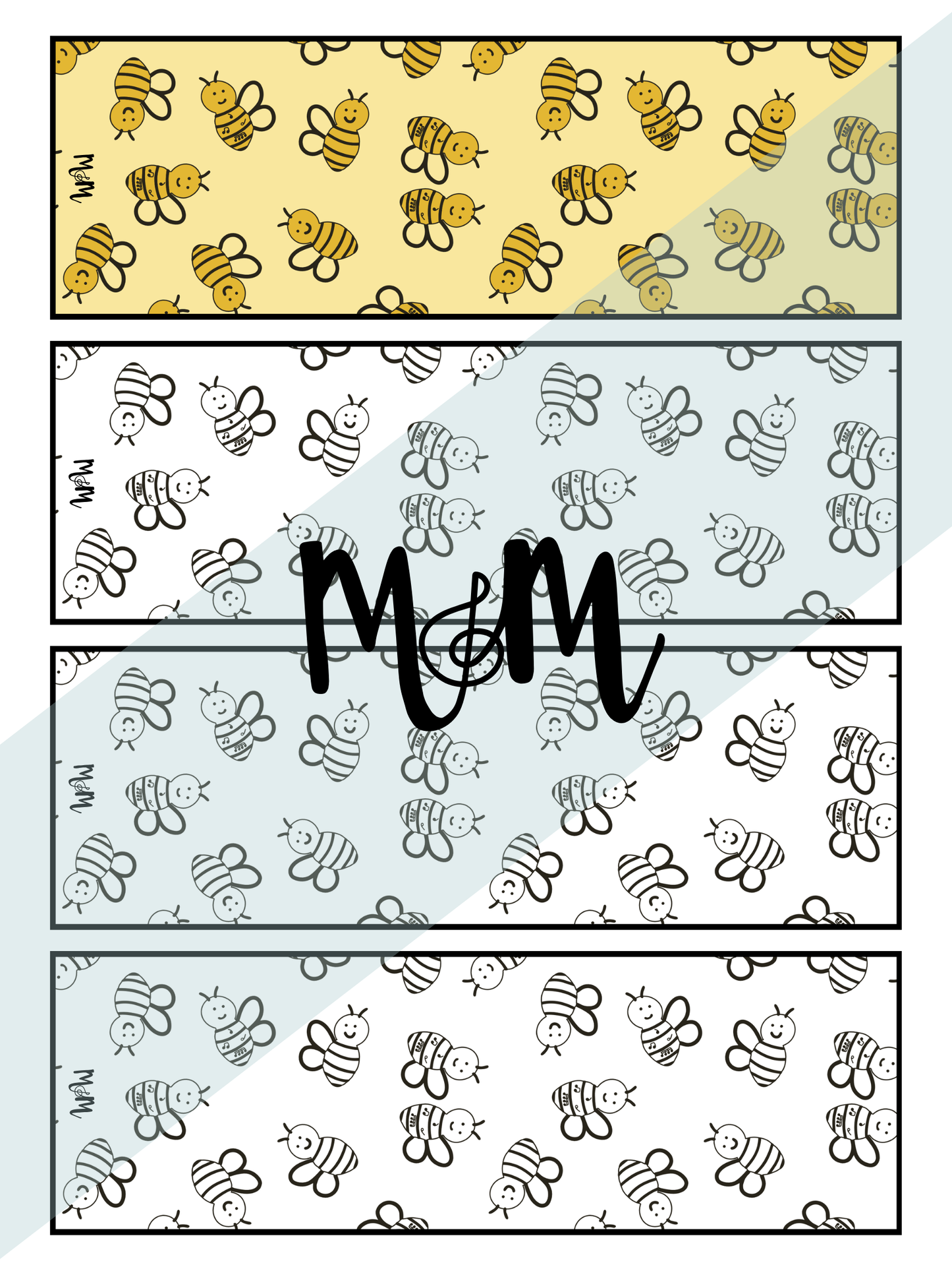 Making Sweet Music | Music Bookmarks | Printable Coloring Activity DIGITAL DOWNLOAD