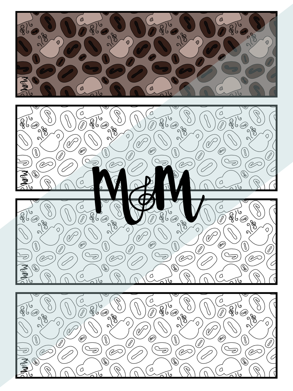 Espresso Yourself in Music Printable Music Bookmarks | Printable Coloring Activity DIGITAL DOWNLOAD