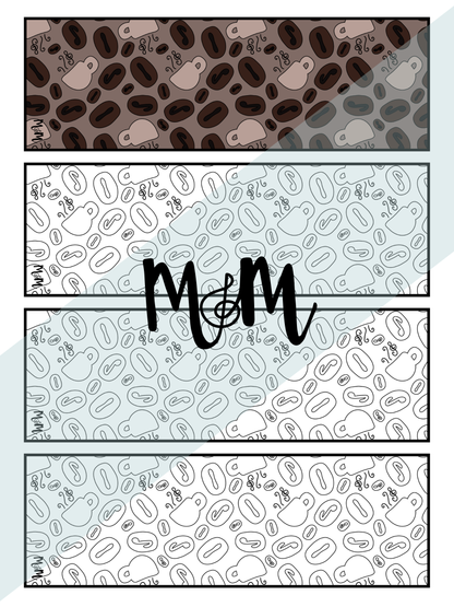 Espresso Yourself in Music Printable Music Bookmarks | Printable Coloring Activity DIGITAL DOWNLOAD
