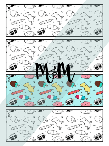 We All Sing for Ice Cream | Music Bookmarks | Printable Coloring Activity DIGITAL DOWNLOAD