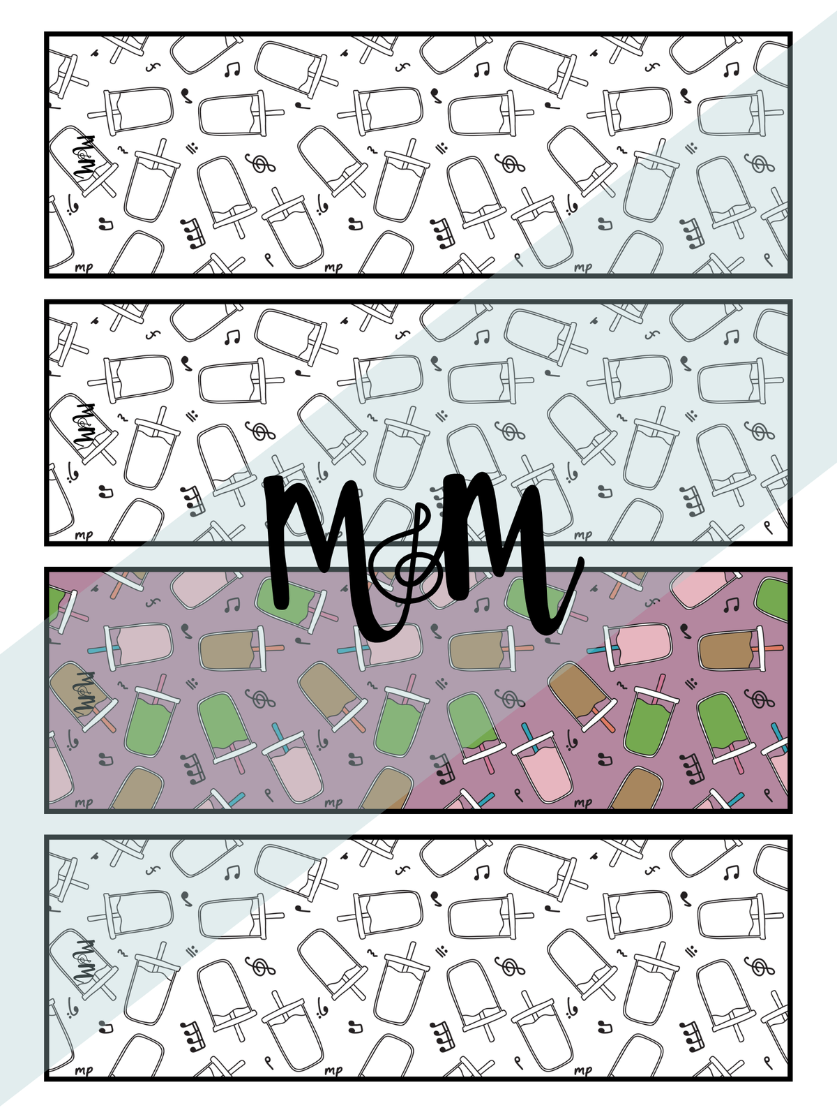Espresso Yourself in Music Printable Music Bookmarks | Printable Coloring Activity DIGITAL DOWNLOAD