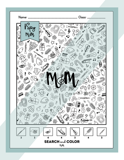 Holiday Favs | Color by Music | iSpy Solfege and Treble Clef DIGITAL DOWNLOAD