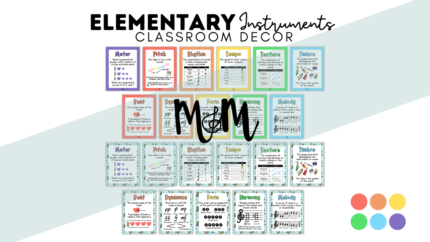 Elementary Instruments: Elements of Music DIGITAL DOWNLOAD