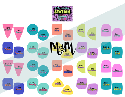 Retro Brights: Affirmation Station | Music Classroom Decor
