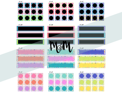 Retro Brights: Pocket Chart Schedule Cards | Music Classroom Decor
