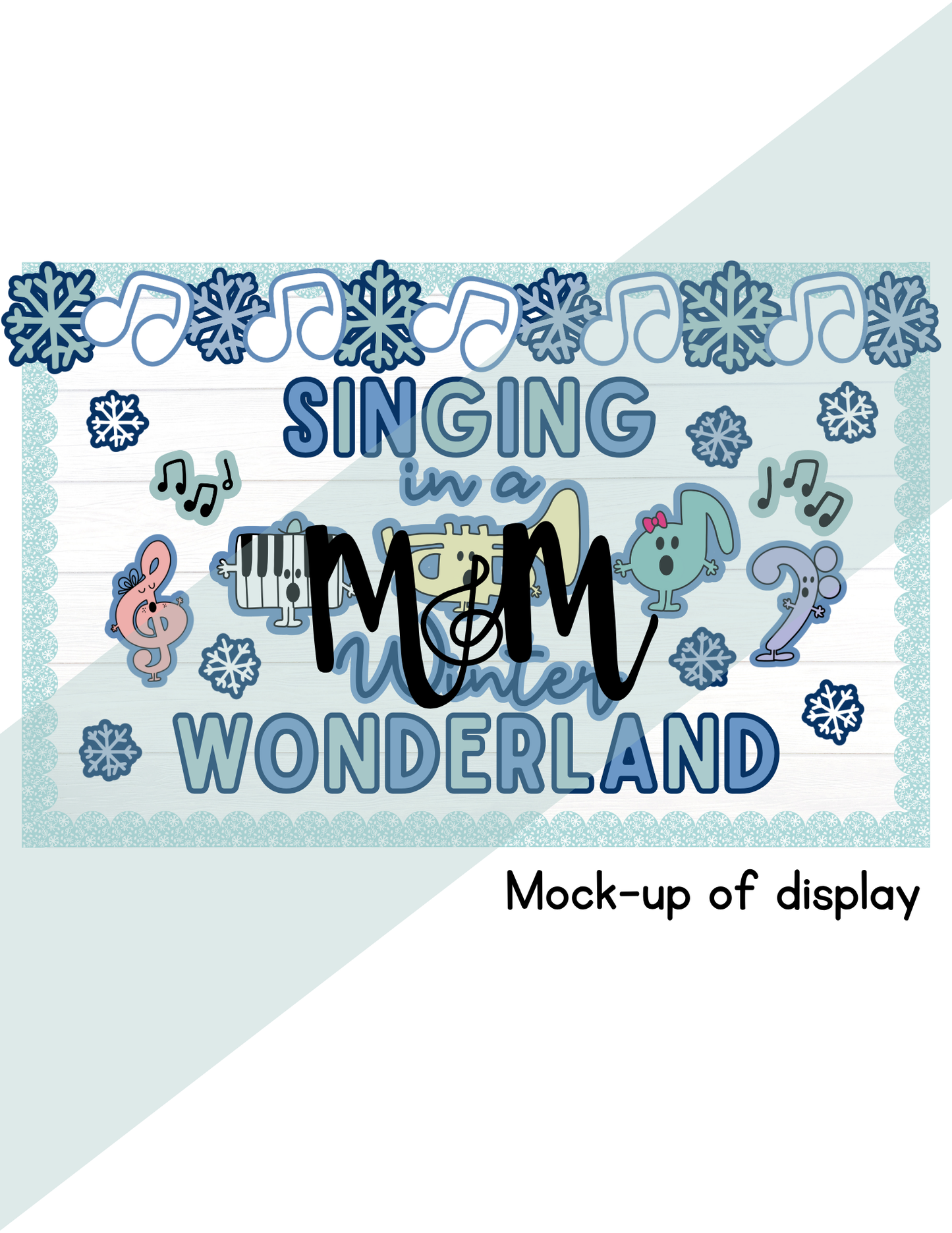 Singing in a Winter Wonderland | Winter Music Bulletin Board Display DIGITAL DOWNLOAD