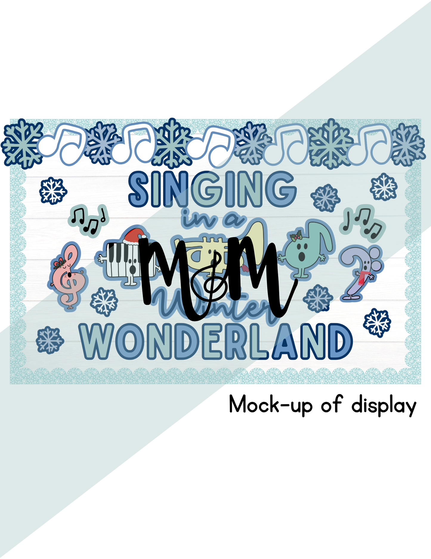 Singing in a Winter Wonderland | Winter Music Bulletin Board Display DIGITAL DOWNLOAD