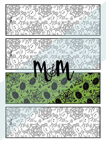 Spooky Tunes | Halloween Music Bookmarks | Printable Coloring Activity DIGITAL DOWNLOAD
