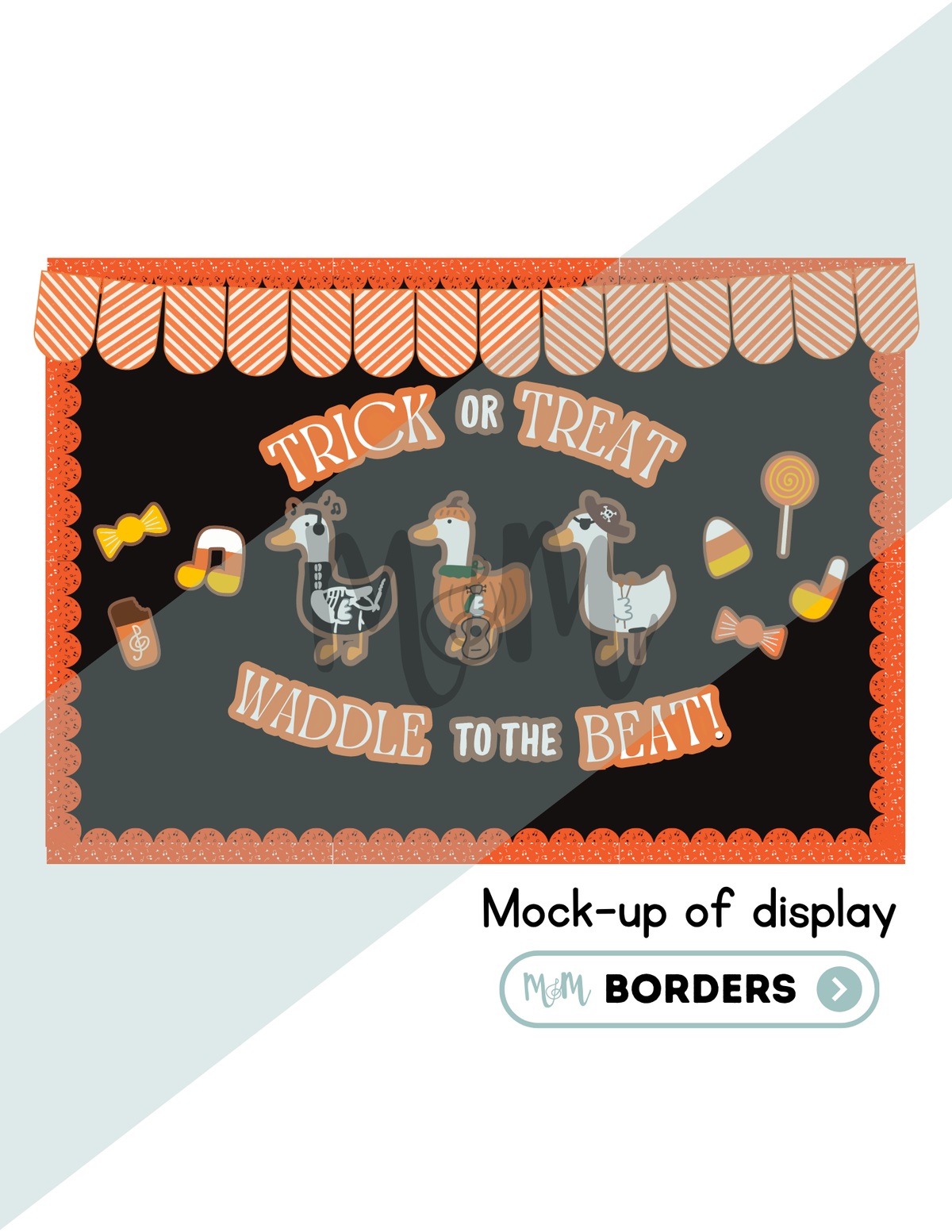 Spooky Geese | Halloween Music Decor | Spooky Bulletin Board Display DIGITAL DOWNLOAD