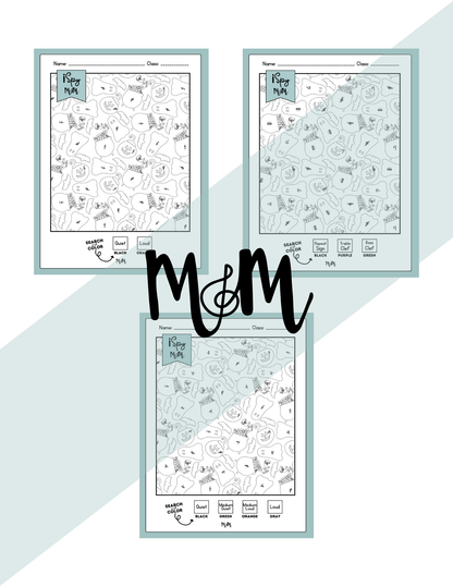 Halloween Faves: Color by Music | iSpy Dynamics Coloring Page DIGITAL DOWNLOAD
