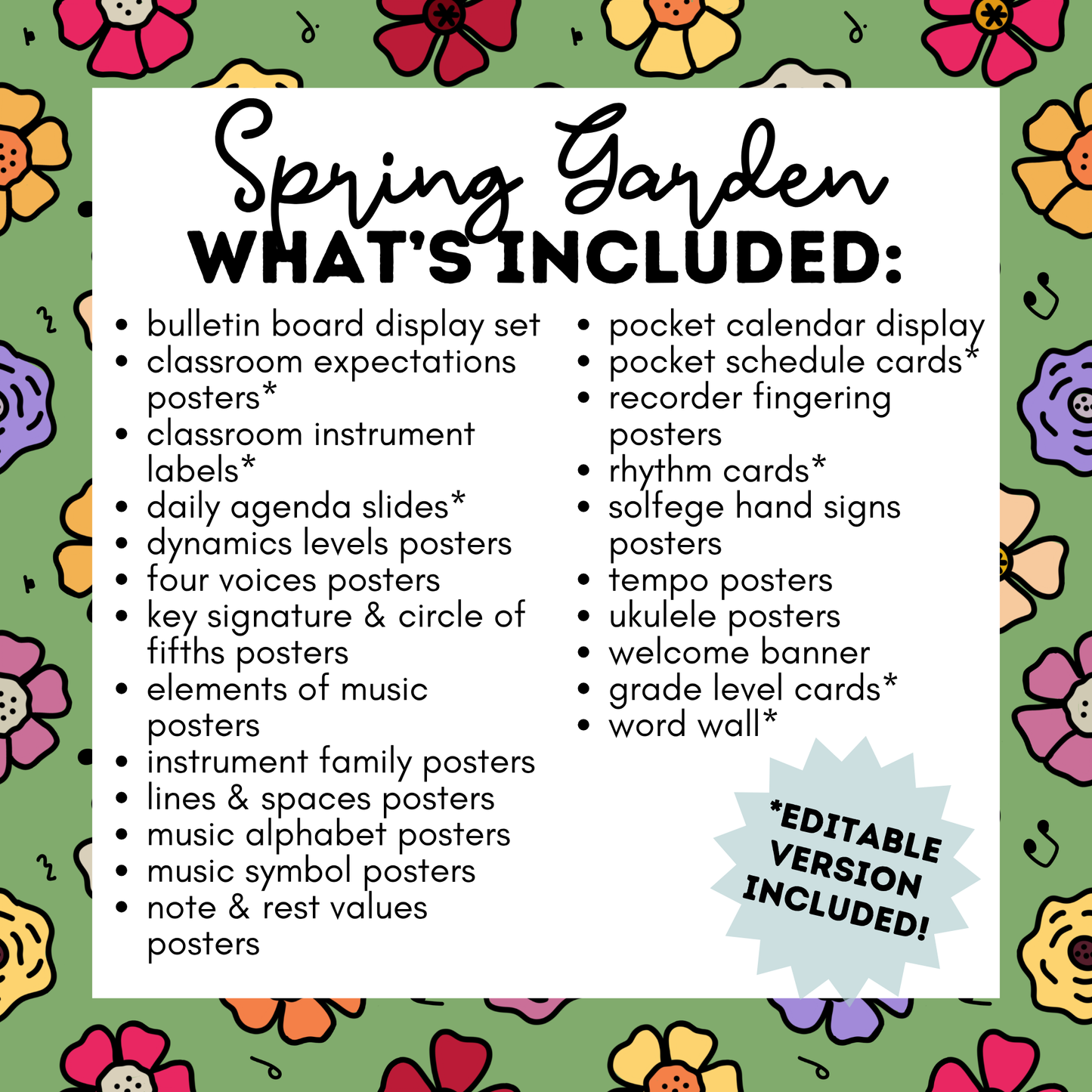 Spring Garden COMPLETE Decor Bundle *DIGITAL DOWNLOAD*
