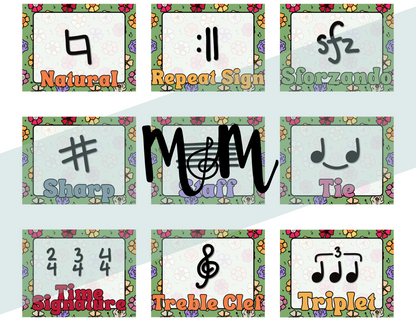 Spring Garden: Music Symbols DIGITAL DOWNLOAD