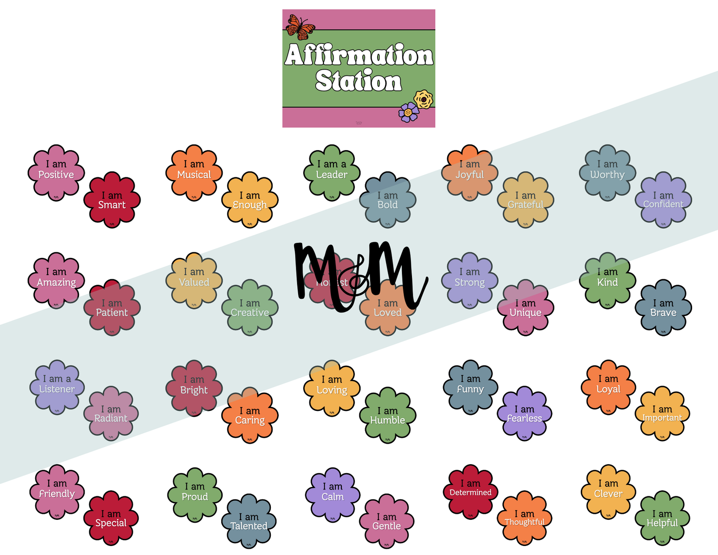 Spring Garden: Affirmation Station | Music Classroom Decor