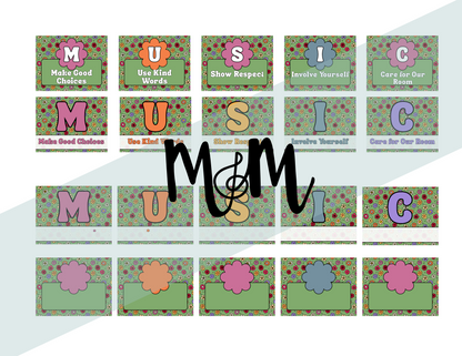 Spring Garden: Classroom Expectation Posters DIGITAL DOWNLOAD