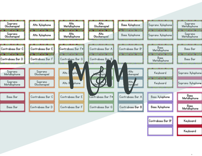 Spring Garden: Orff Rules & Expectations Posters | Music Room Decor